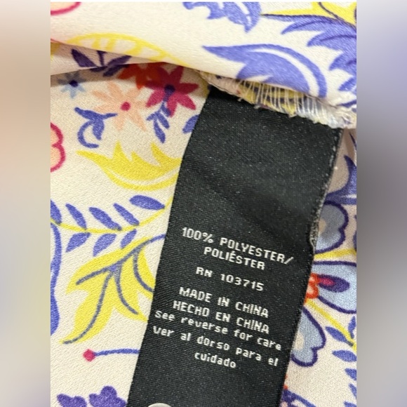 Floral Boho Sleeveless V-Neck Tunic Top Size Large EUC - Picture 7 of 7